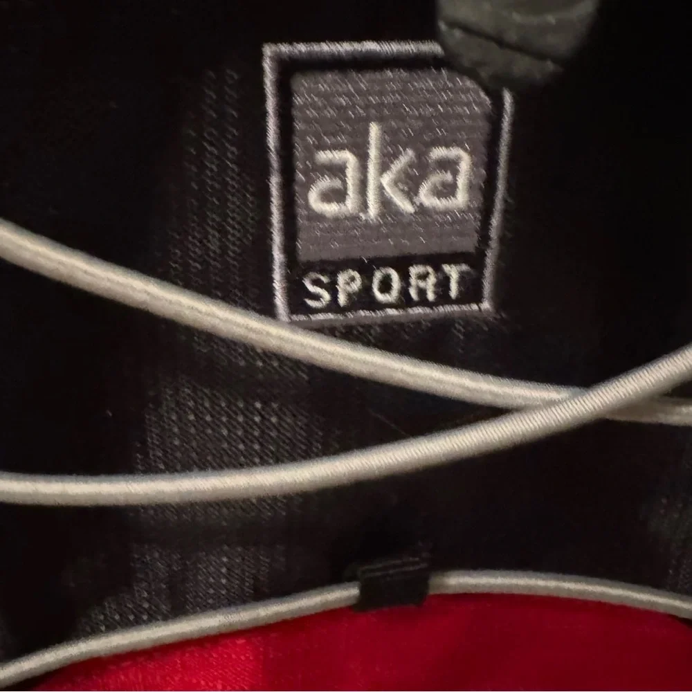 aka Sport Black Red Gray Backpack Hiking Travel‎ School Bag 18” Preowned